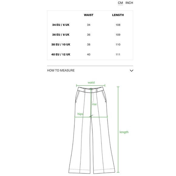 NWT Mustique Flared Fit Trousers Blue Corduroy Pants 36 6 - Picture 11 of 11